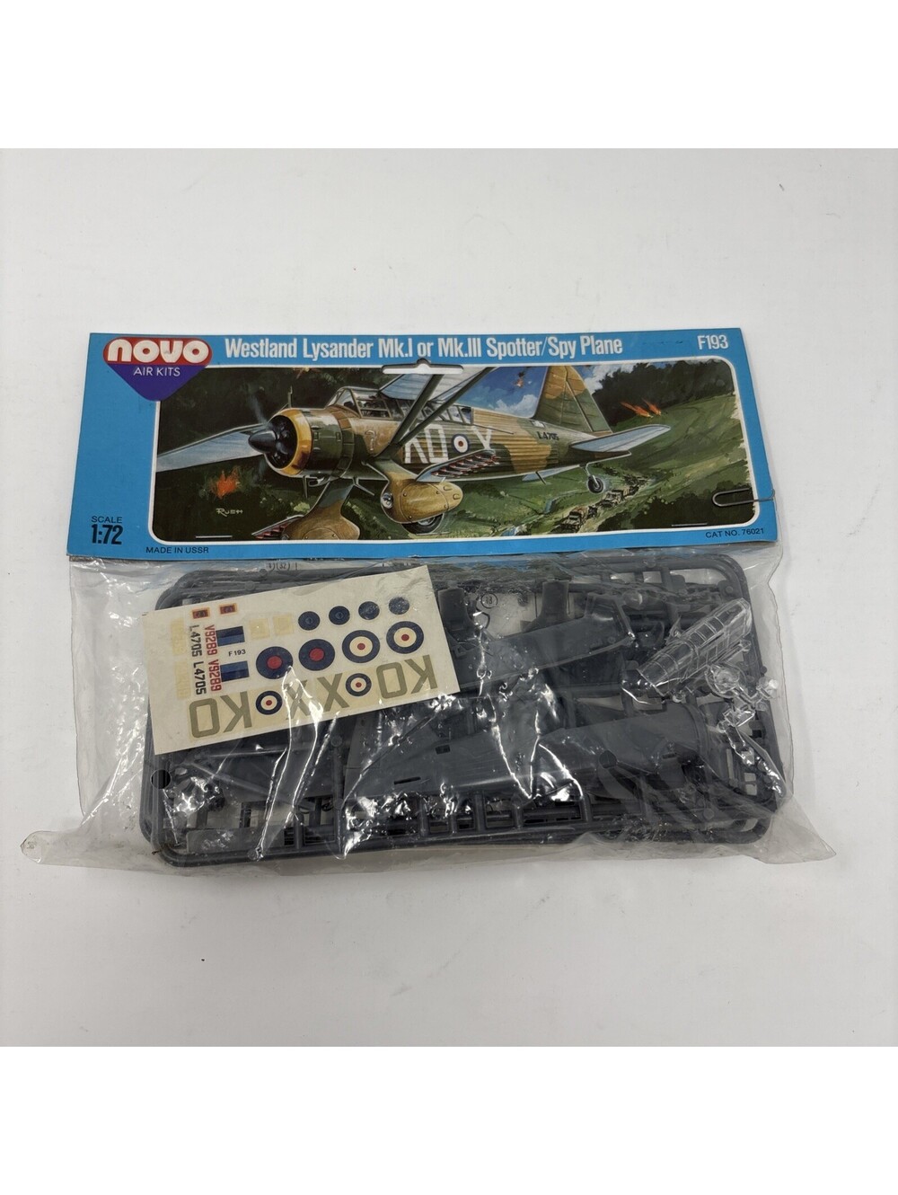 Westland Lysander Mk I / Mk III Spotter Spy Plane 109 L264 Novo Model Kit F193 C